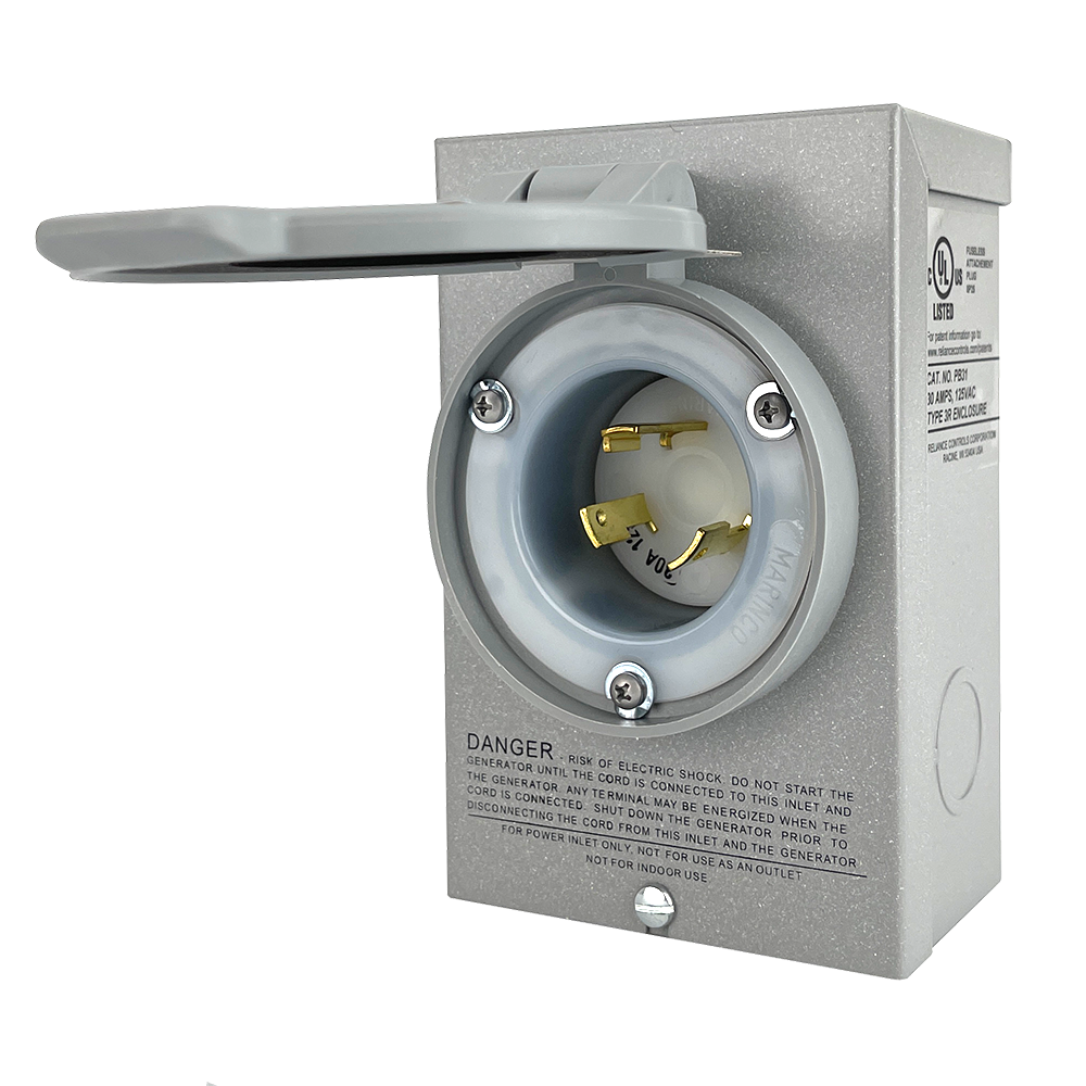 Reliance Controls Boîte dentrée électrique non-métallique pour l'extérieur  - 50 A - PBN50
